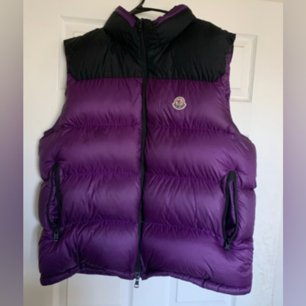 Purple moncler vest